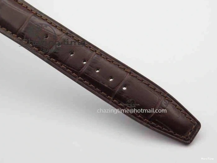 MIROTIME 1219 Portuguese IW3714 Diam ZF V2 1:1 Best Edition White Dial RG Numbers On Brown Leather Strap A79350 (Slim Movement) Fashionable 7246